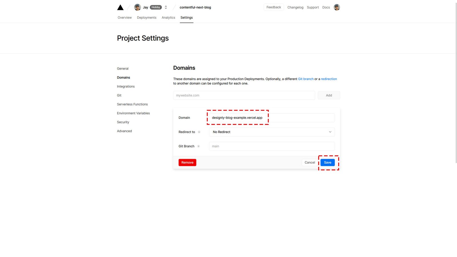 Customize Your Domain