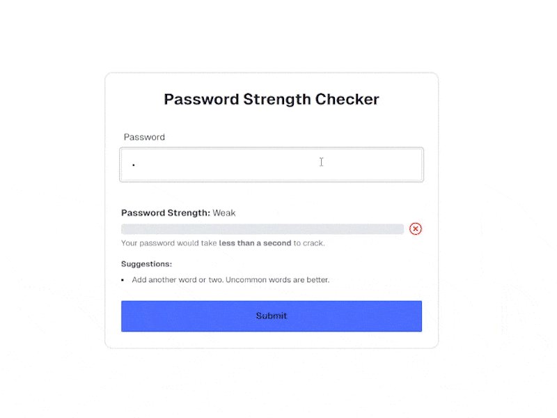 Password Meter Demo