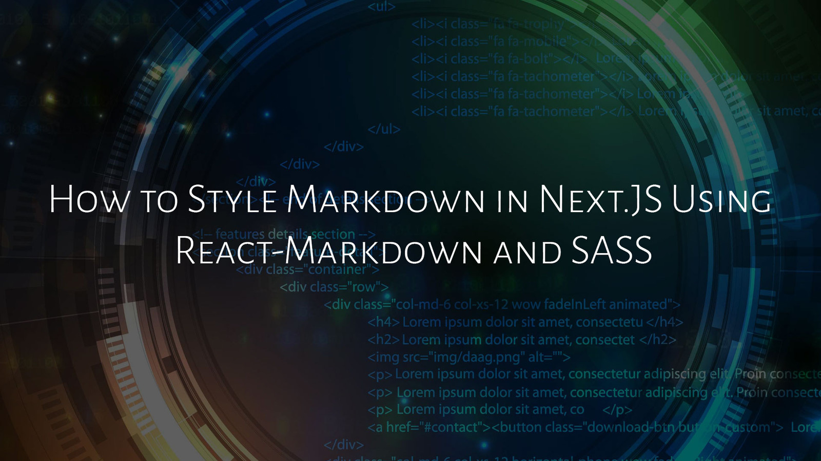 How to Style Markdown in Next.JS Using React-Markdown and SASS