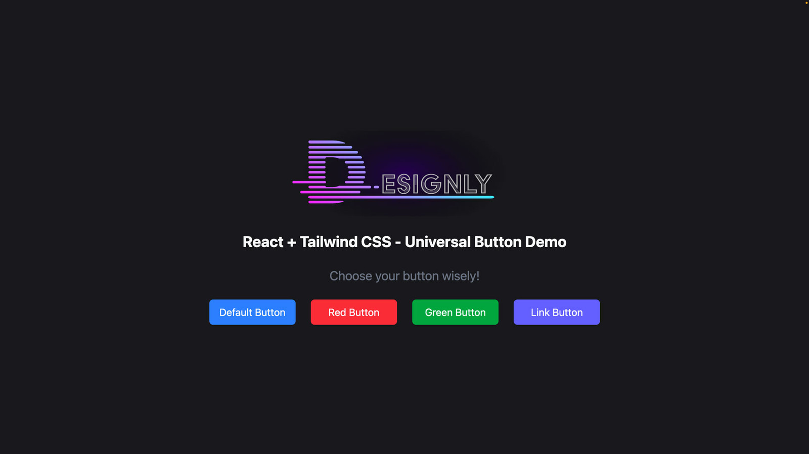 Create a Universal Button With React + TailwindCSS