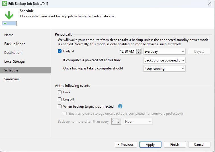 Check Backup Schedule