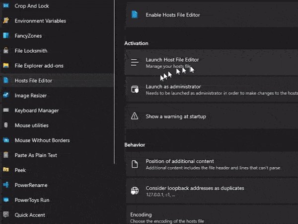 Hosts File Editor Demo