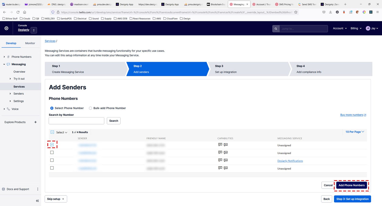 Select Your Phone Number