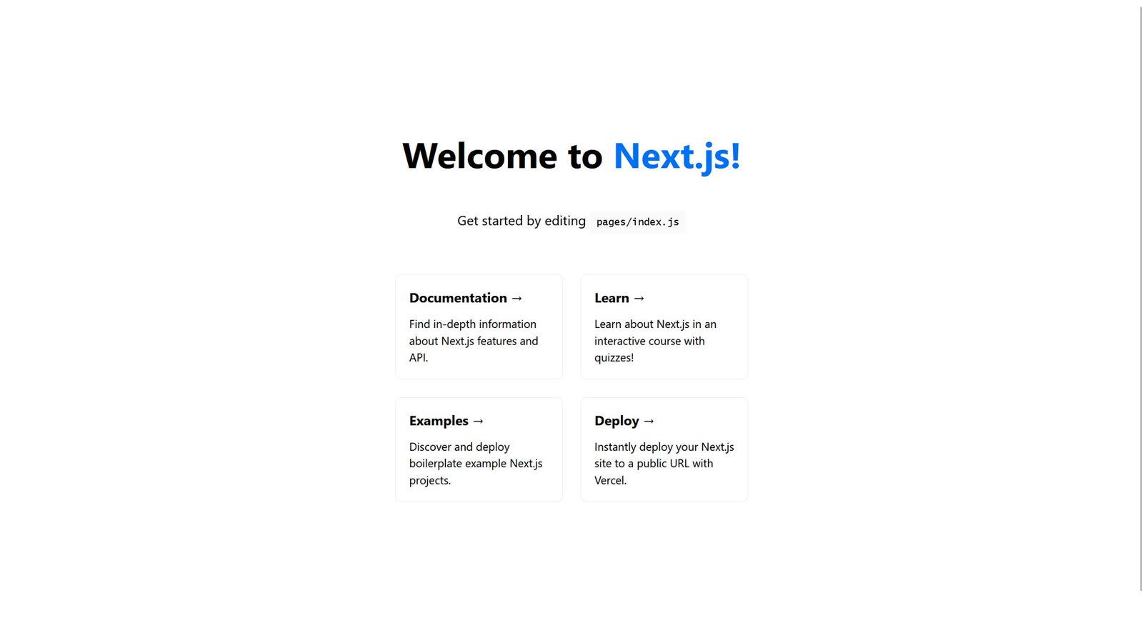 Default Next.JS Page